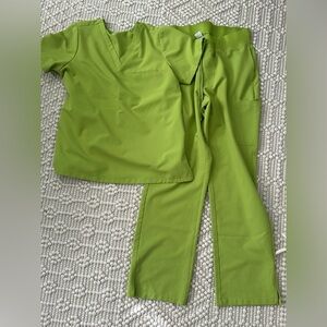 Mandala scrub set apple green size medium regular both pieces